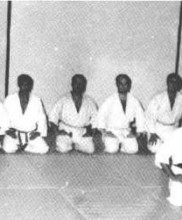 Mestre Pires Martins dirige uma das primeiras aulas de Karate-do em Portugal, Academia de Budo, 1963
